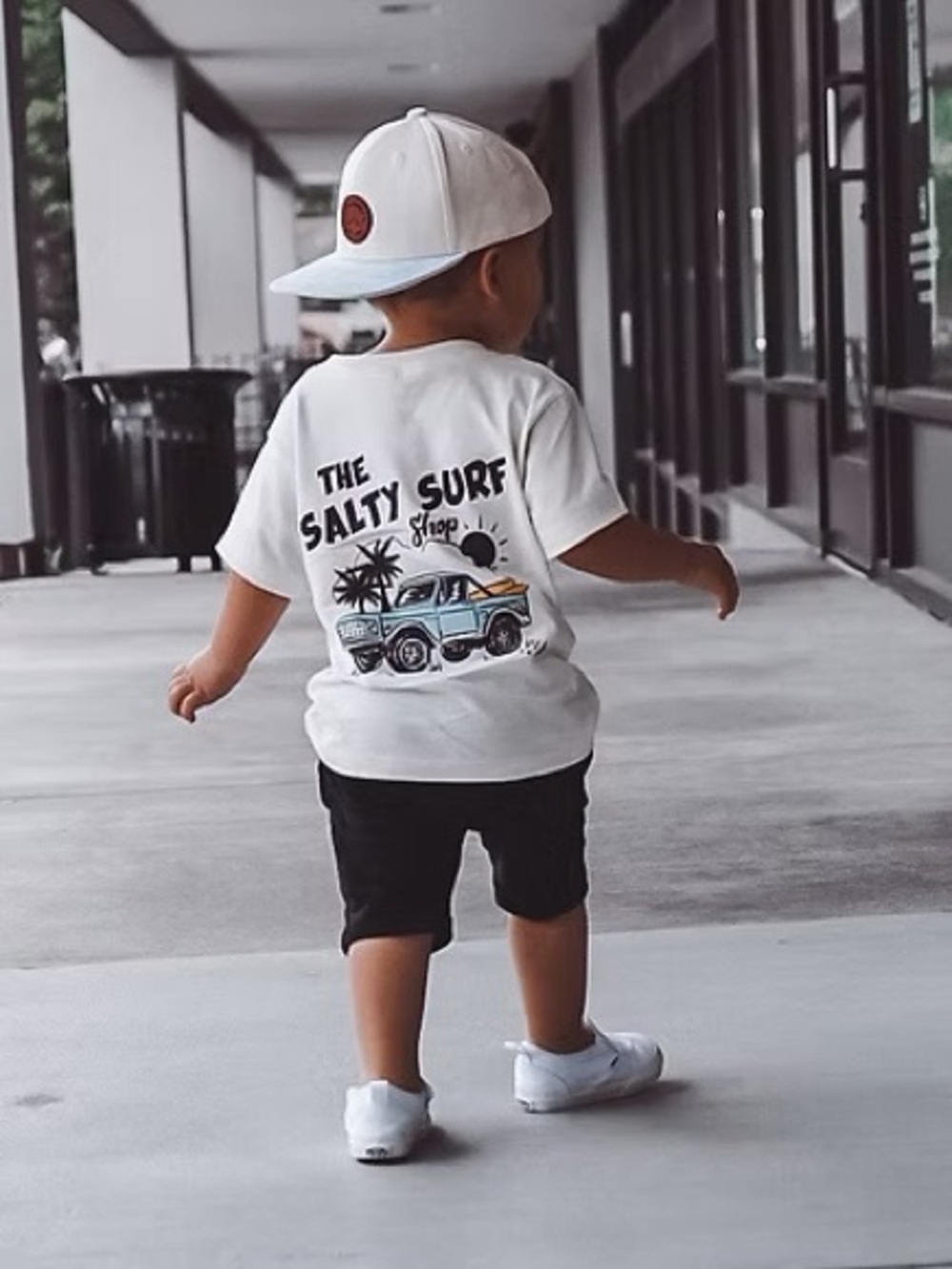 White 'The Salty Surf' Graphic Tee for Toddler